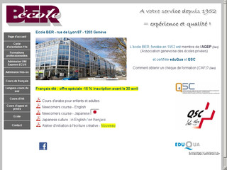Détails : Ecole BER Genève