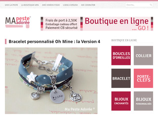 Détails : Ma Peste Adorée : créatrice de bijoux personnalisés