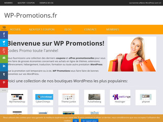 Détails : WP Promotions: répertoire de promos WordPress